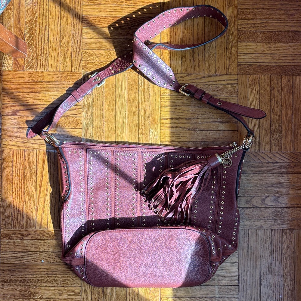 Michael Kors Brooklyn Grommet Crossbody Bag